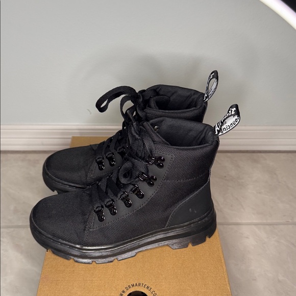 Dr martens Black Canvas Lace-Up Boots - Picture 3 of 7